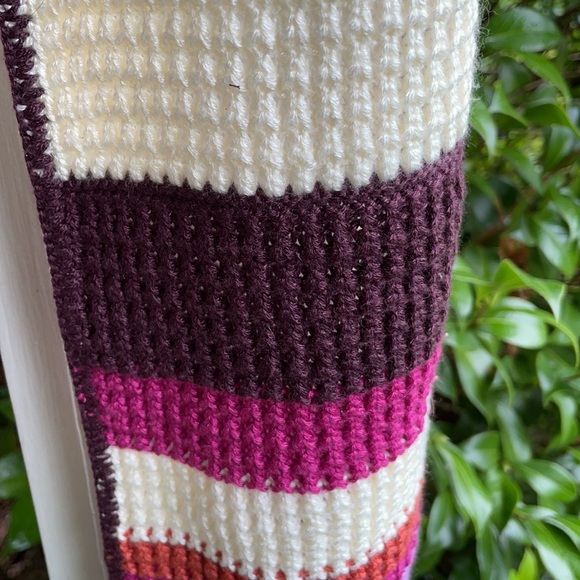 Eddie Bauer Striped Knit Scarf NWT - Picture 3 of 13